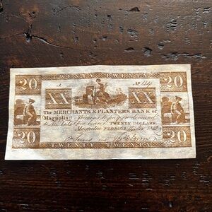 Replica Merchants & Planters Bank Note (1821)